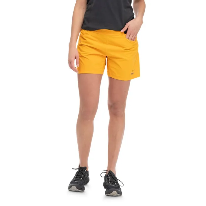 Women Bergans Of Norway Shorts Y Lightline Vapor V2 Shorts Mango Yellow
