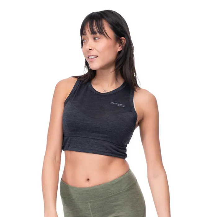 Women Bergans Of Norway Singlets InnerLight W Top Solid Charcoal