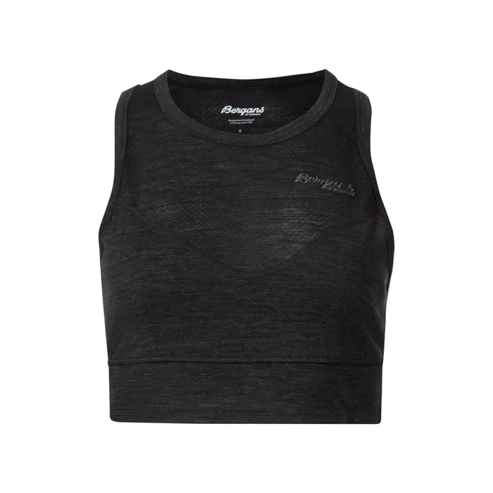 Women Bergans Of Norway Singlets InnerLight W Top Solid Charcoal