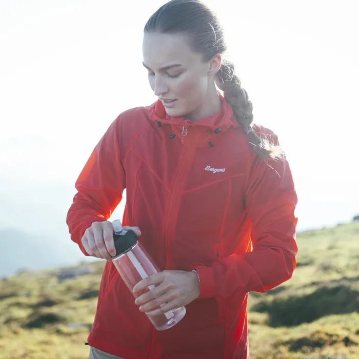 Women Bergans Of Norway Softshell Jackets Rabot Windbreaker Jacket Fire Red