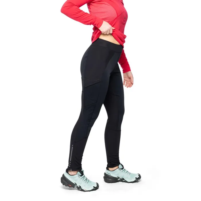 Women Bergans Of Norway Softshell Pants Flyen Winter Tights Black