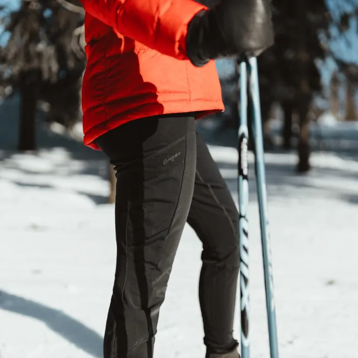 Women Bergans Of Norway Softshell Pants Flyen Winter Tights Black