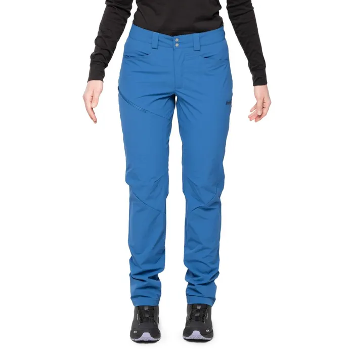 Women Bergans Of Norway Softshell Pants Vandre Light Softshell Pants North Sea Blue