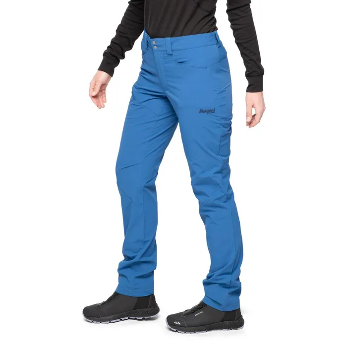 Women Bergans Of Norway Softshell Pants Vandre Light Softshell Pants North Sea Blue