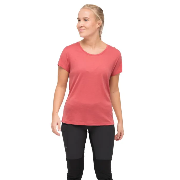 Women Bergans Of Norway TShirts Whenever Merino Tee Rusty Dust