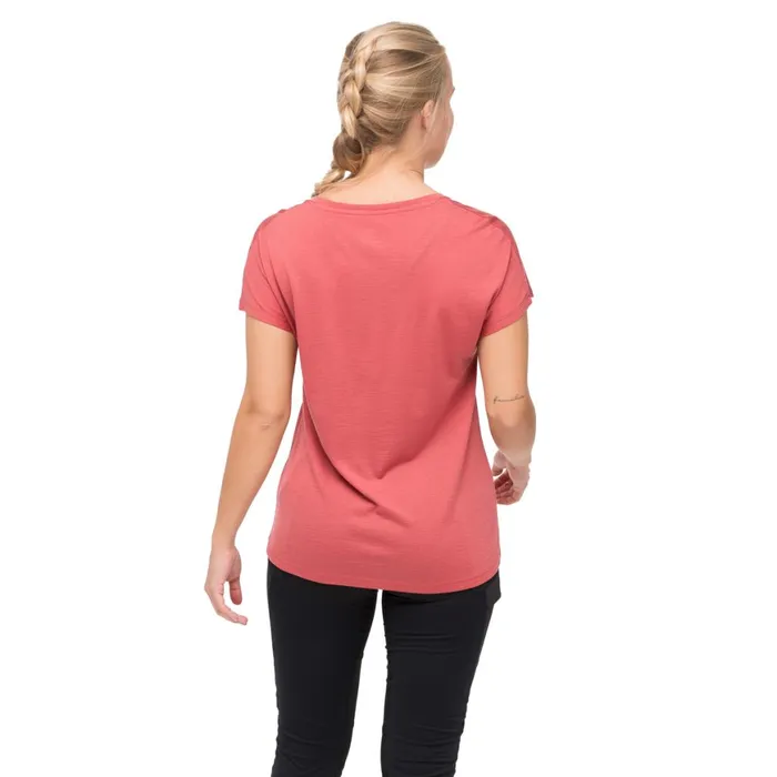 Women Bergans Of Norway TShirts Whenever Merino Tee Rusty Dust