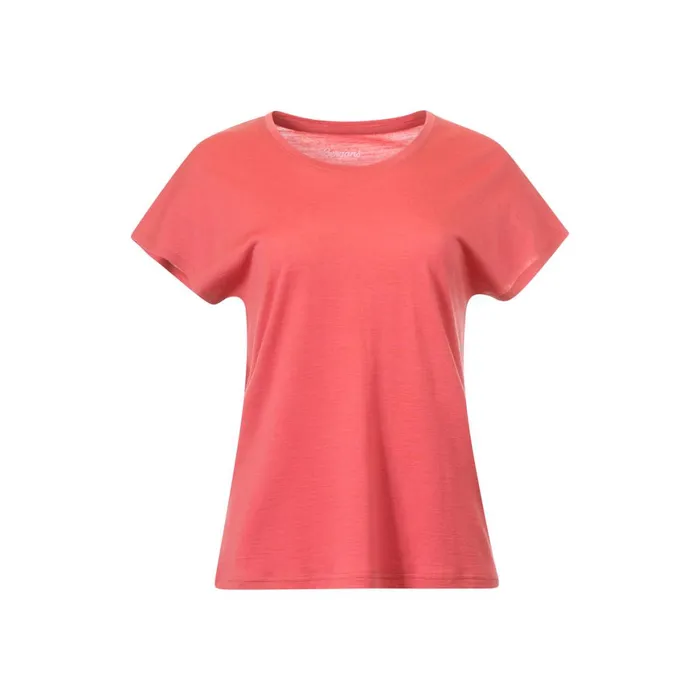 Women Bergans Of Norway TShirts Whenever Merino Tee Rusty Dust