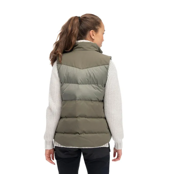 Women Bergans Of Norway Vests Nordmarka Outdoor Down Vest Green Mud