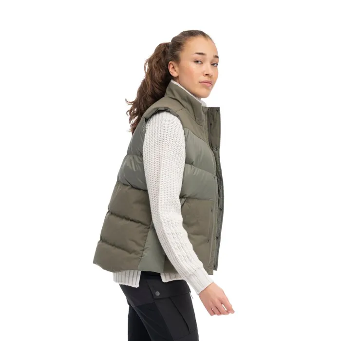 Women Bergans Of Norway Vests Nordmarka Outdoor Down Vest Green Mud
