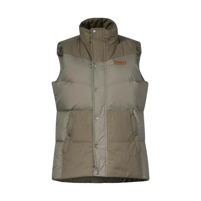Women Bergans Of Norway Vests Nordmarka Outdoor Down Vest Green Mud