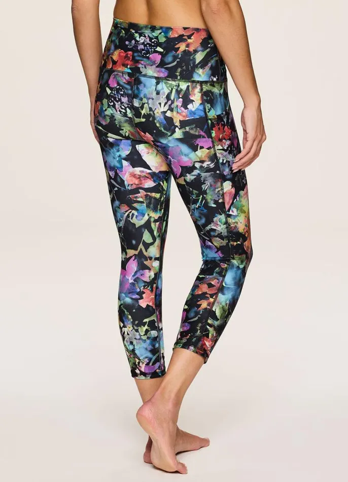 Women Blooming For You Super Soft Capri Multi RBX Active Leggings