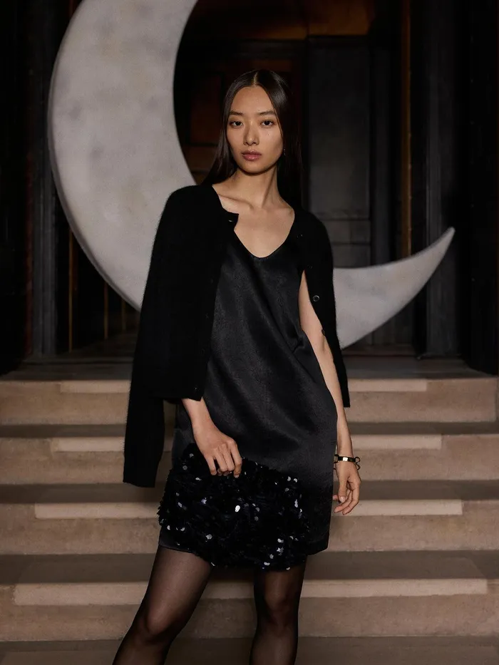 Women Bonded Satin Mini Dress Black Jigsaw Dresses and Jumpsuits