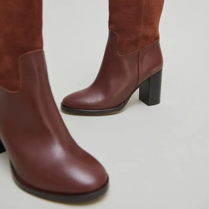 Women Bottes Talons Cognac JONAK Boots Thighhigh Boots