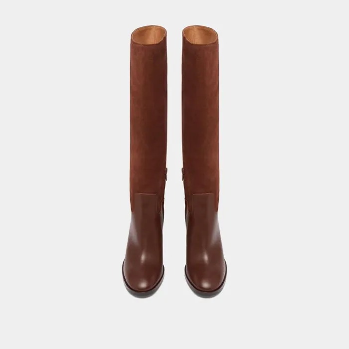 Women Bottes Talons Cognac JONAK Boots Thighhigh Boots