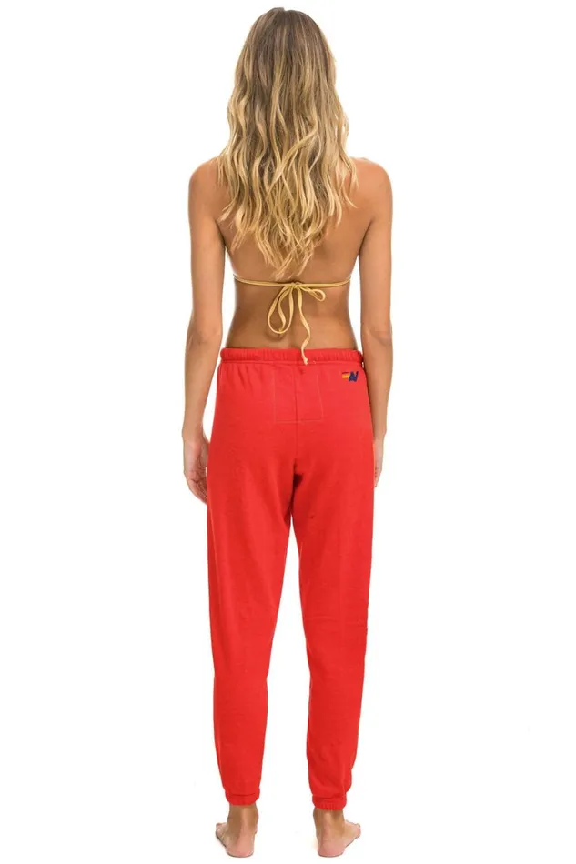 Women Bottoms Aviator Nation AVIATOR NATION SWEATPANTS 8211 RED