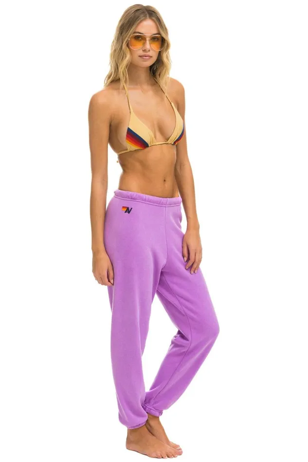 Women Bottoms Aviator Nation BOLT SWEATPANTS 8211 NEON PURPLE NEON PINK Women Bottoms Aviator Nation BOLT SWEATPANTS 8211 NEON PURPLE NEON PINK