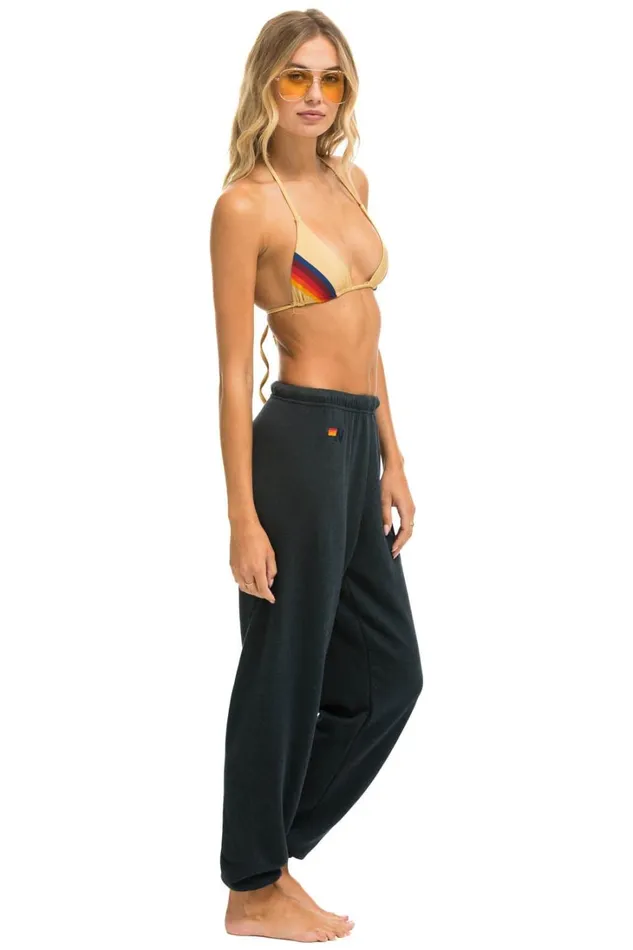 Women Bottoms Aviator Nation HEART STITCH 4 SWEATPANTS 8211 CHARCOAL Women Bottoms Aviator Nation HEART STITCH 4 SWEATPANTS 8211 CHARCOAL