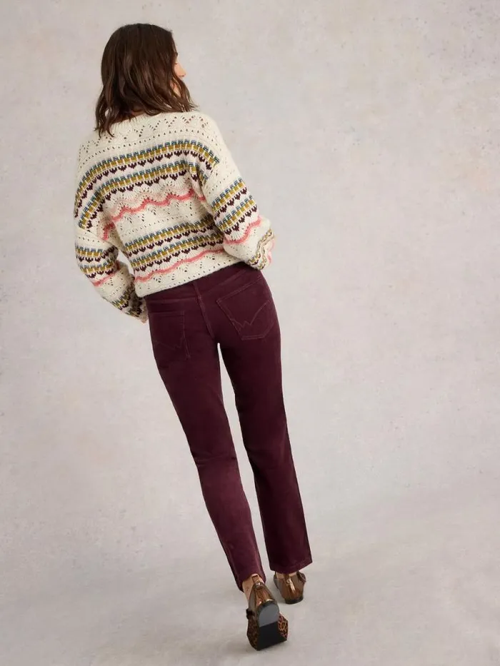 Women Brooke Cord Straight Trouser Mid Plum White Stuff Trousers Women Brooke Cord Straight Trouser Mid Plum White Stuff Trousers