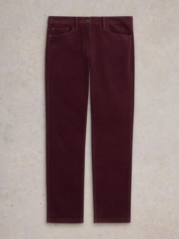 Women Brooke Cord Straight Trouser Mid Plum White Stuff Trousers Women Brooke Cord Straight Trouser Mid Plum White Stuff Trousers