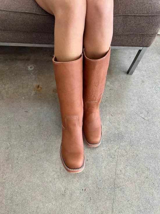 Women Campus Knee High Boot Saddle Shoes Lisa Says Gah