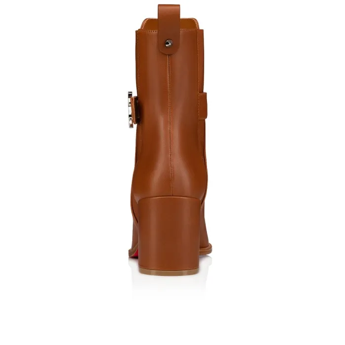 Women CL Chelsea Booty 70 Mm Low Boots 8211 Calf Leather 8211 Cuoio Christian Louboutin Boots