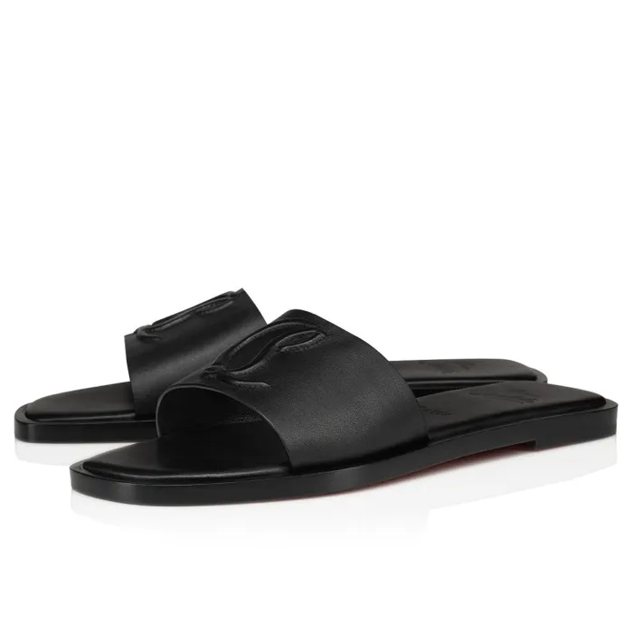 Women CL Mule Mules 8211 Calf Leather 8211 Black Christian Louboutin Mules