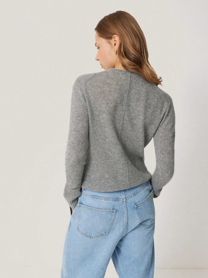 Women Cloud Cashmere Eldon Jumper Grey Jigsaw Knitwear and Cashmere