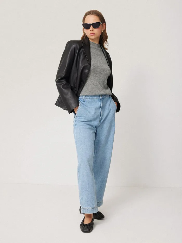 Women Cloud Cashmere Eldon Jumper Grey Jigsaw Knitwear and Cashmere