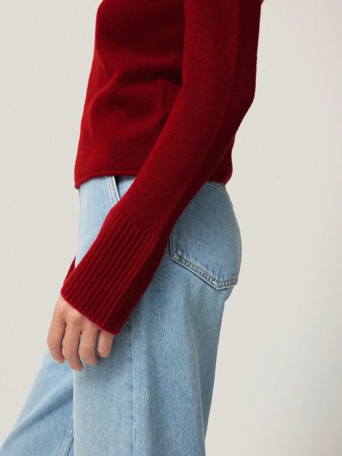 Women Cloud Cashmere Eldon Jumper Red Jigsaw Knitwear and Cashmere
