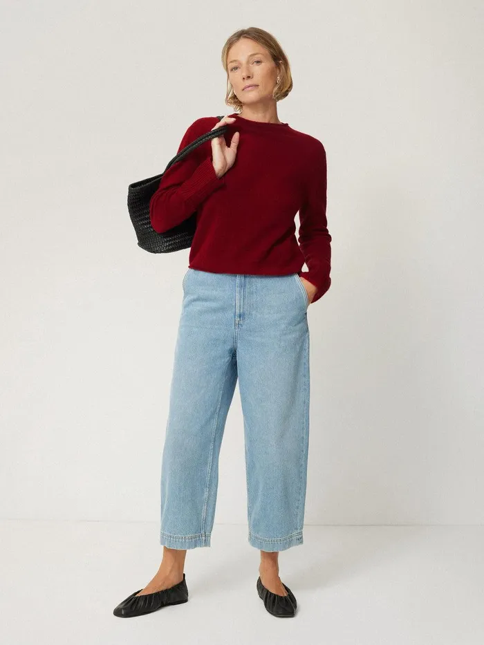 Women Cloud Cashmere Eldon Jumper Red Jigsaw Knitwear and Cashmere