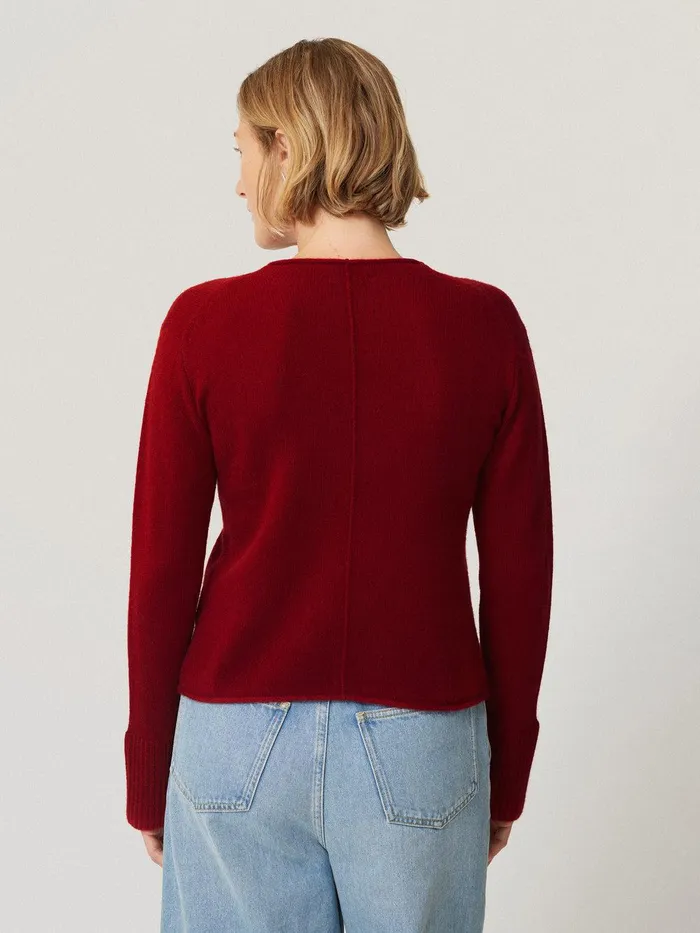 Women Cloud Cashmere Eldon Jumper Red Jigsaw Knitwear and Cashmere