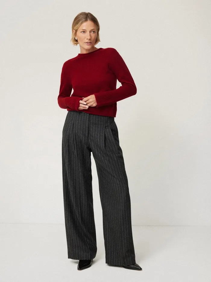 Women Cloud Cashmere Eldon Jumper Red Jigsaw Knitwear and Cashmere
