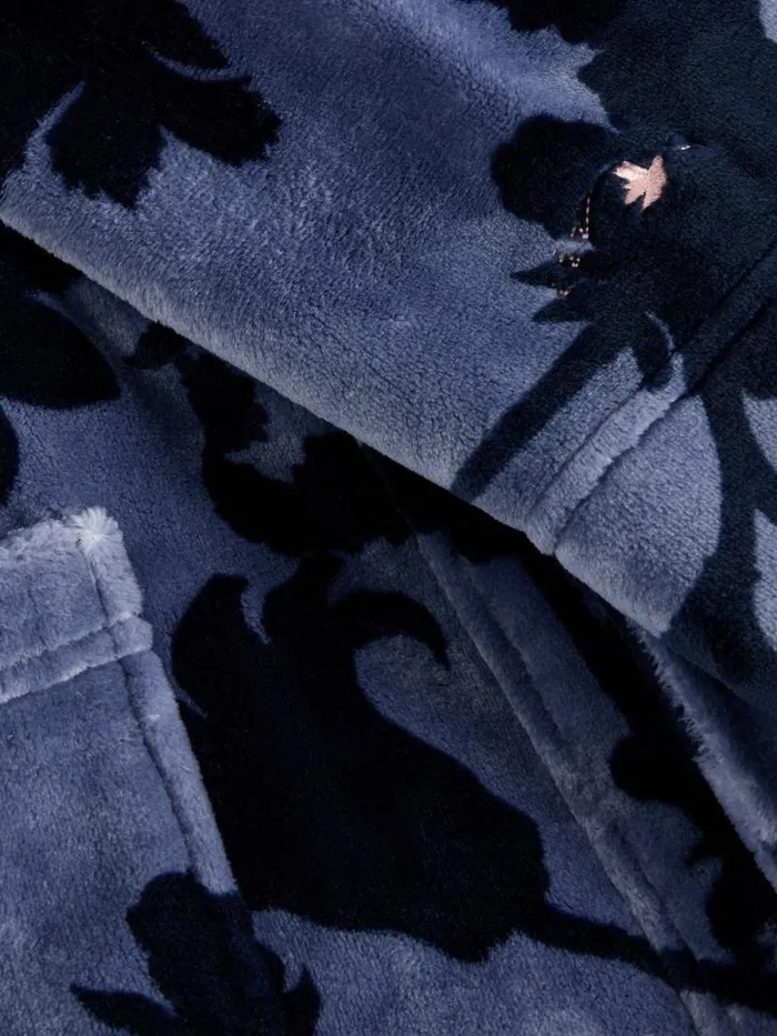 Women Clover Cosy Dressing Gown Blue Print White Stuff Nightwear Women Clover Cosy Dressing Gown Blue Print White Stuff Nightwear