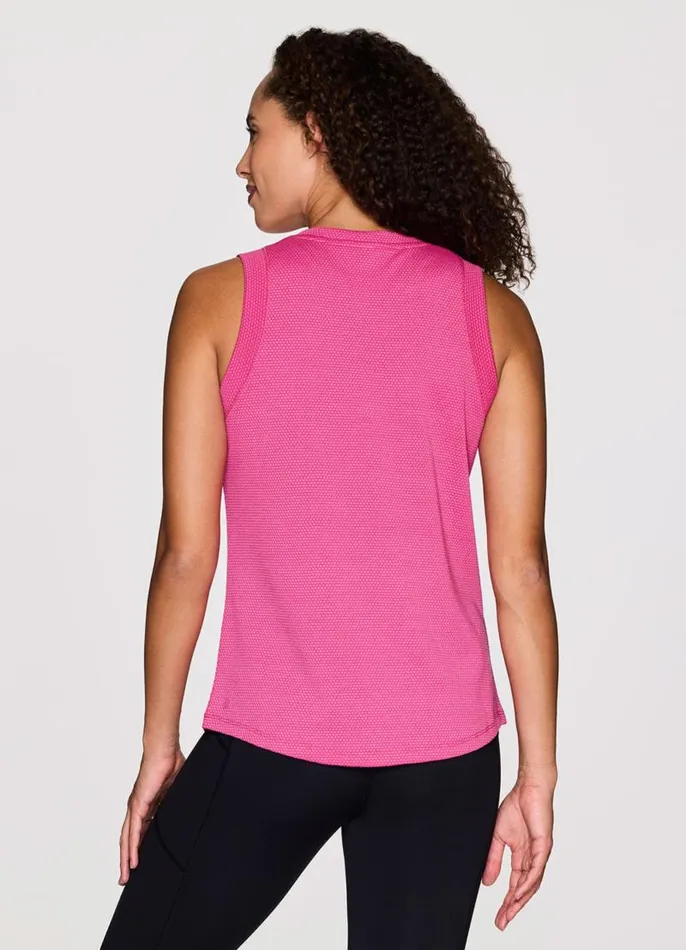 Women Coastal Days Bubble Tank Pink RBX Active Tanks