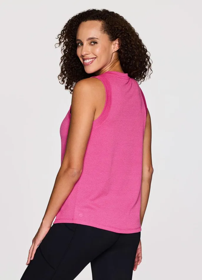 Women Coastal Days Bubble Tank Pink RBX Active Tanks