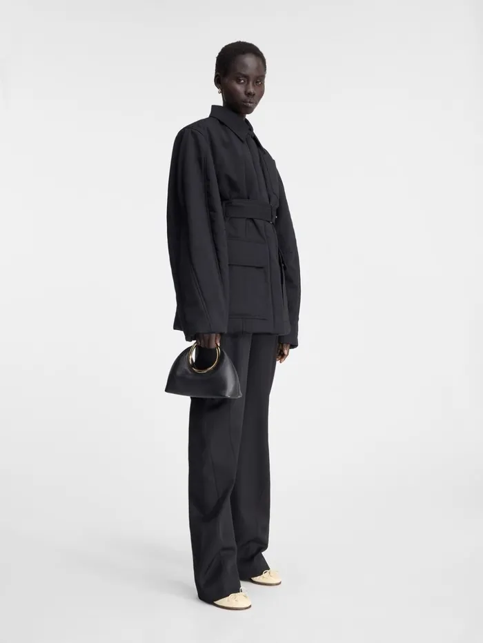 Women Coats and Jackets JACQUEMUS The Bari Jacket Black Women Coats and Jackets JACQUEMUS The Bari Jacket Black