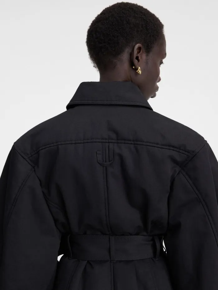 Women Coats and Jackets JACQUEMUS The Bari Jacket Black Women Coats and Jackets JACQUEMUS The Bari Jacket Black