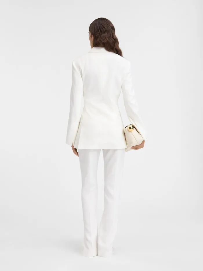 Women Coats and Jackets JACQUEMUS The Tibau Jacket White Women Coats and Jackets JACQUEMUS The Tibau Jacket White