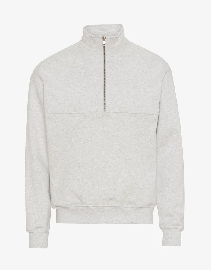 Women Colorfulstandard Organic Quarter Zip 8211 Snow Melange Quarter Zips