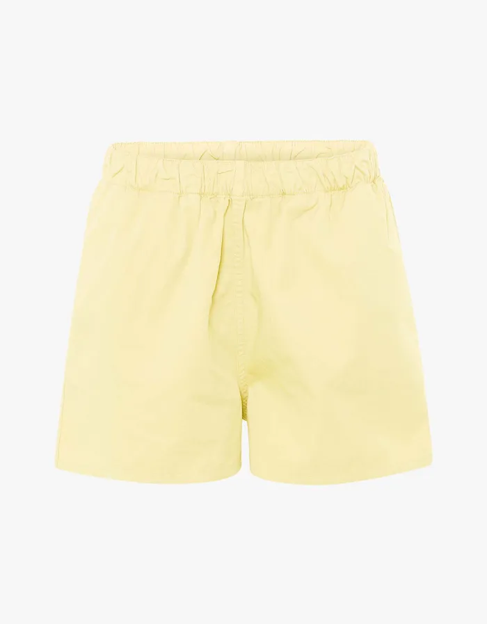 Women Colorfulstandard Women Organic Twill Shorts 8211 Soft Yellow Shorts