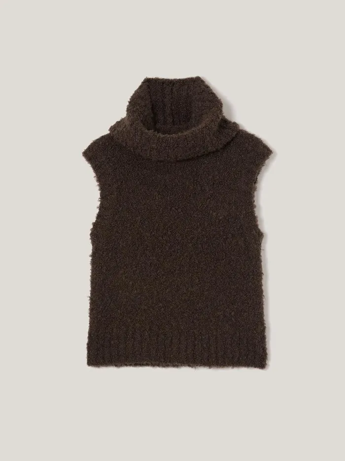 Women Cosy Boucle Tank And Snood Brown Jigsaw Knitwear and Cashmere