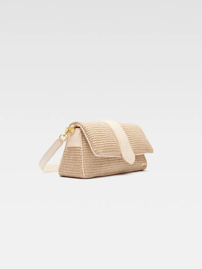 Women Crossbody and Handbags JACQUEMUS The Bambimou Natural Ivory Women Crossbody and Handbags JACQUEMUS The Bambimou Natural Ivory