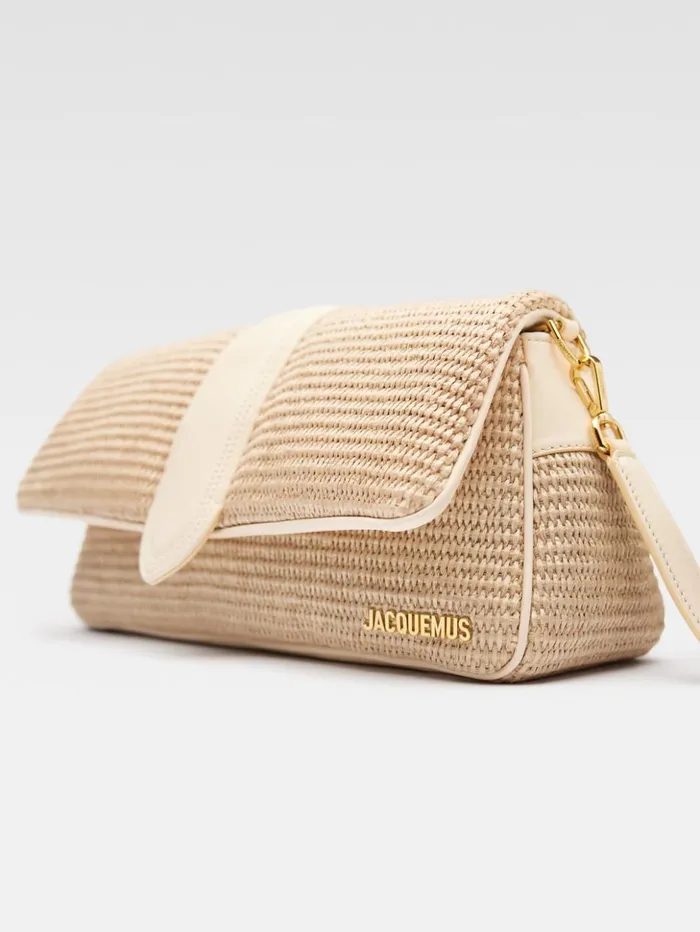 Women Crossbody and Handbags JACQUEMUS The Bambimou Natural Ivory Women Crossbody and Handbags JACQUEMUS The Bambimou Natural Ivory