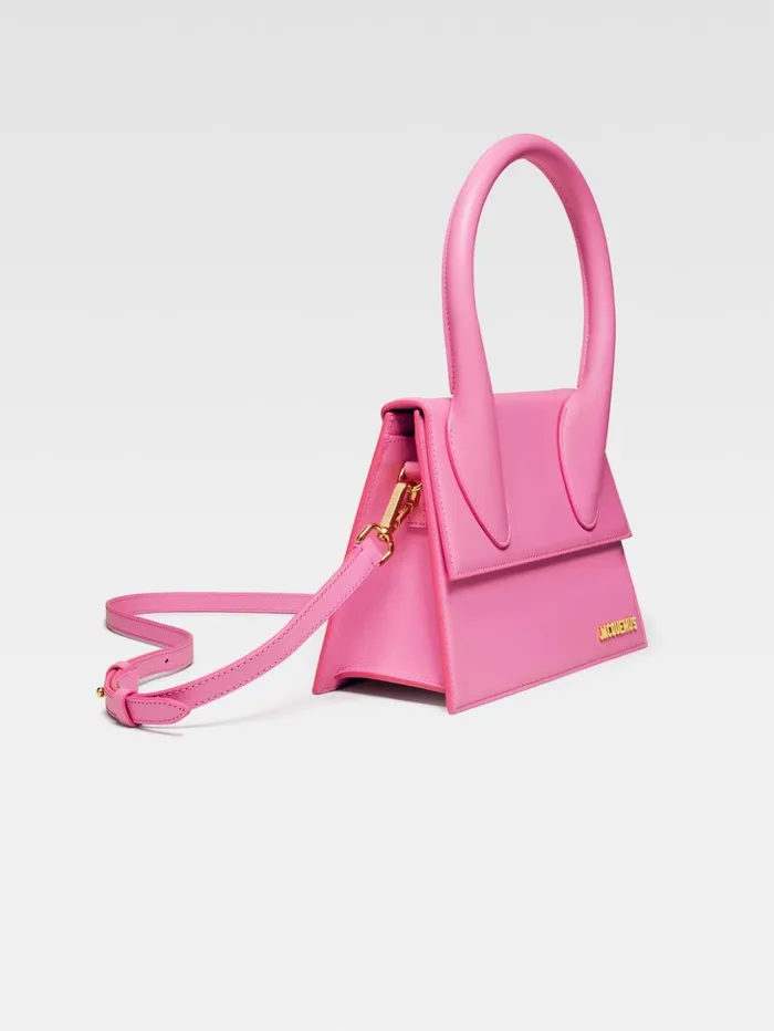 Women Crossbody and Handbags JACQUEMUS The Large Chiquito Pink Women Crossbody and Handbags JACQUEMUS The Large Chiquito Pink