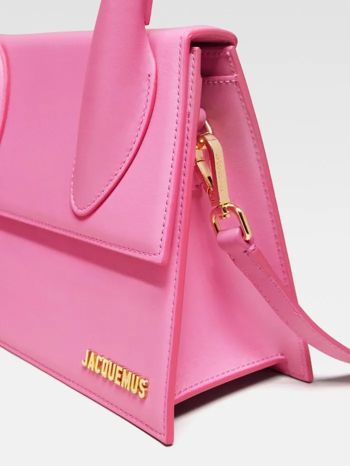 Women Crossbody and Handbags JACQUEMUS The Large Chiquito Pink Women Crossbody and Handbags JACQUEMUS The Large Chiquito Pink