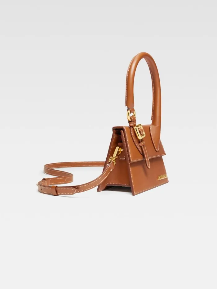 Women Crossbody and Handbags JACQUEMUS The Medium Chiquito With Buckle Light Brown