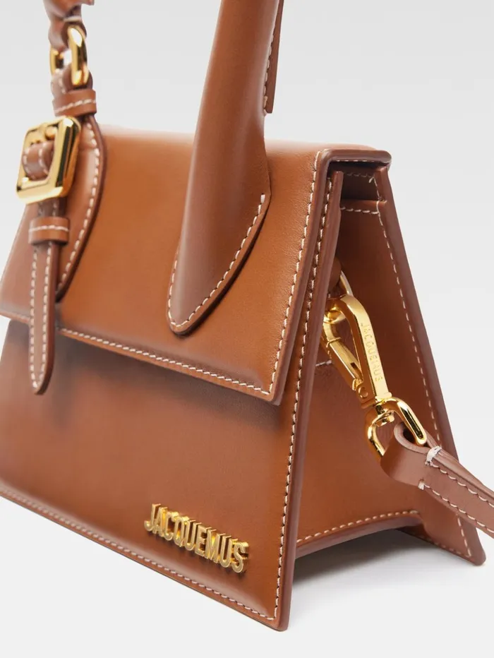 Women Crossbody and Handbags JACQUEMUS The Medium Chiquito With Buckle Light Brown