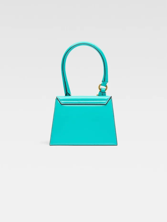 Women Crossbody and Handbags JACQUEMUS The Medium Chiquito With Buckle Turquoise Women Crossbody and Handbags JACQUEMUS The Medium Chiquito With Buckle Turquoise