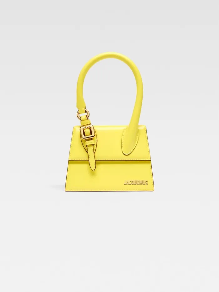 Women Crossbody and Handbags JACQUEMUS The Medium Chiquito With Buckle Yellow