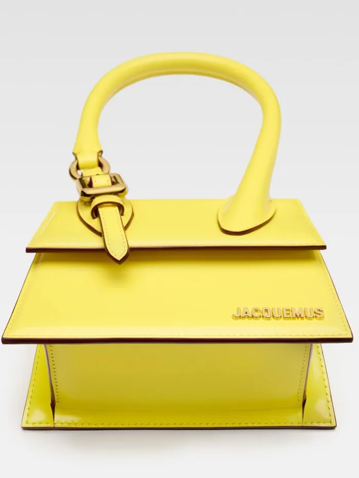 Women Crossbody and Handbags JACQUEMUS The Medium Chiquito With Buckle Yellow Women Crossbody and Handbags JACQUEMUS The Medium Chiquito With Buckle Yellow